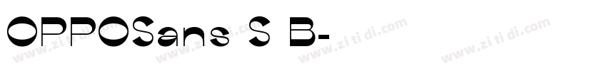 OPPOSans S B字体转换